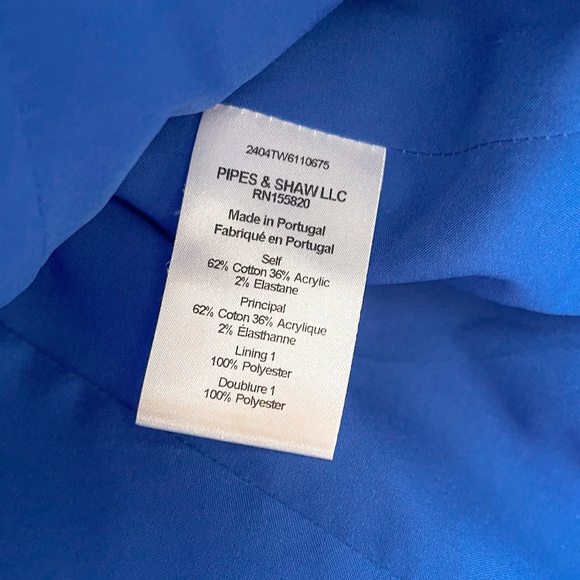 Veronica Beard Rosalina Cobalt Short Sleeve Jacket 16 - Picture 11 of 12